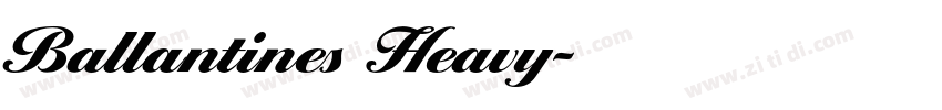 Ballantines Heavy字体转换